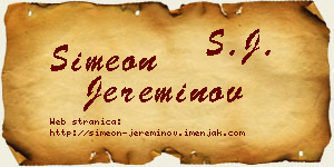 Simeon Jereminov vizit kartica
